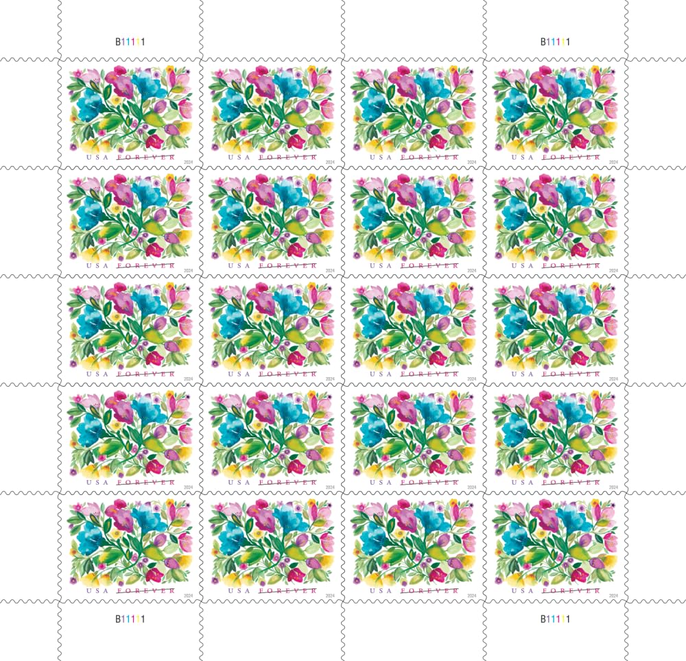Amazon.com: United States Postal Service Celebration Blooms (Sheet